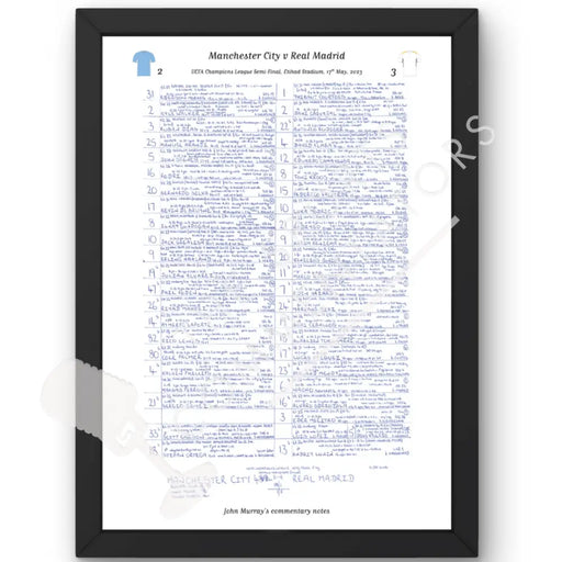 FOOTBALL Manchester City v Real Madrid UEFA Champions League Semi Final Etihad Stadium May 17 2023. John Murray. A3