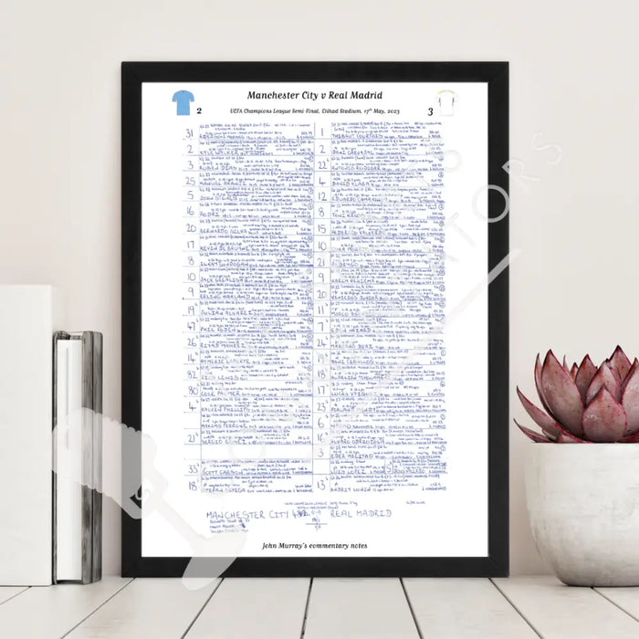 FOOTBALL Manchester City v Real Madrid UEFA Champions League Semi Final Etihad Stadium May 17 2023. John Murray.