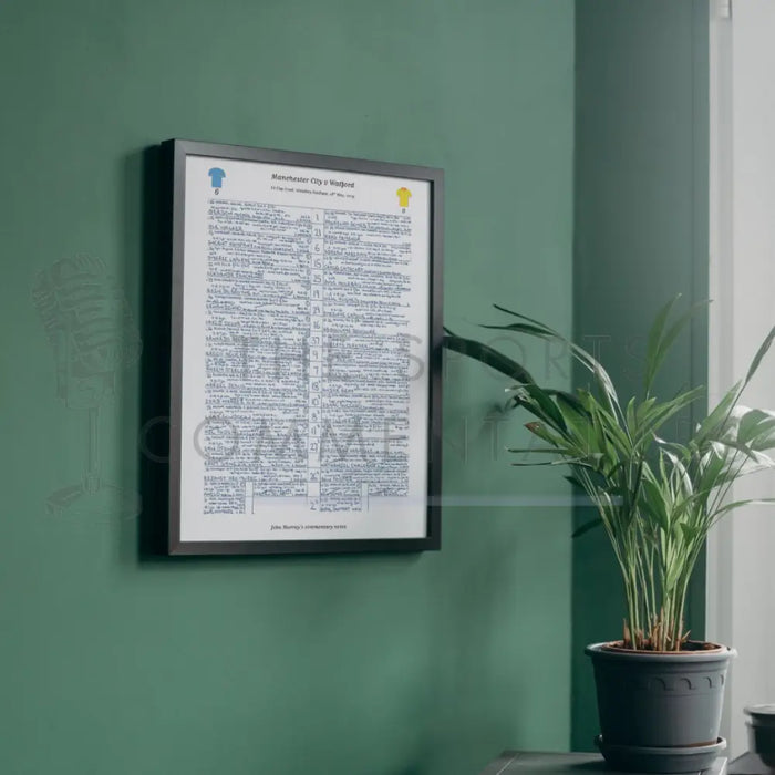 FOOTBALL Manchester City v Watford FA Cup Final Wembley London. May 18 2019. John Murray. Picture Frames