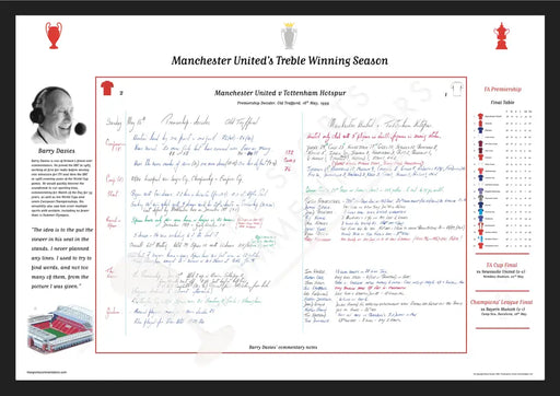 FOOTBALL Manchester United Treble Winning Season Special Manchester United v Tottenham Hotspur Old Trafford 16 May