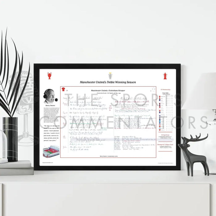 FOOTBALL Manchester United Treble Winning Season Special Manchester United v Tottenham Hotspur Old Trafford 16 May