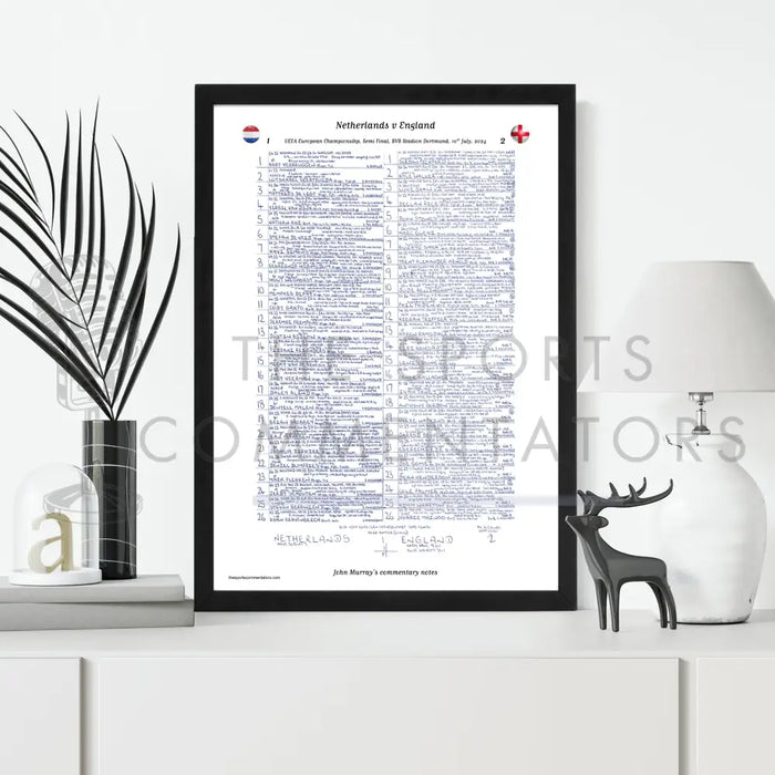 FOOTBALL Netherlands v England UEFA European Championship Semi Final Dortmund July 10 2024. John Murray. Picture Frames