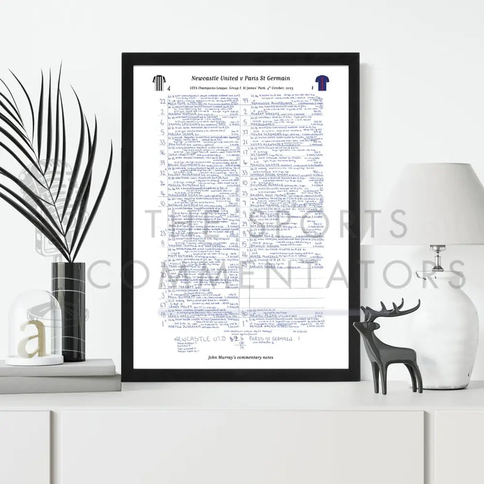 FOOTBALL Newcastle United v Paris St Germain Champions League Group F St James’ Park October 4 2023. John Murray.