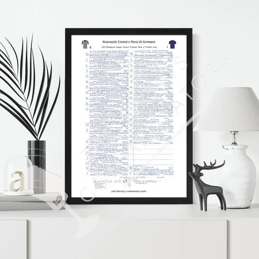 FOOTBALL Newcastle United v Paris St Germain Champions League Group F St James’ Park October 4 2023. John Murray.