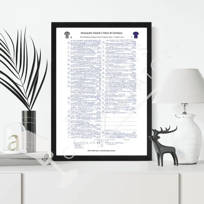 FOOTBALL Newcastle United v Paris St Germain Champions League Group F St James’ Park October 4 2023. John Murray.