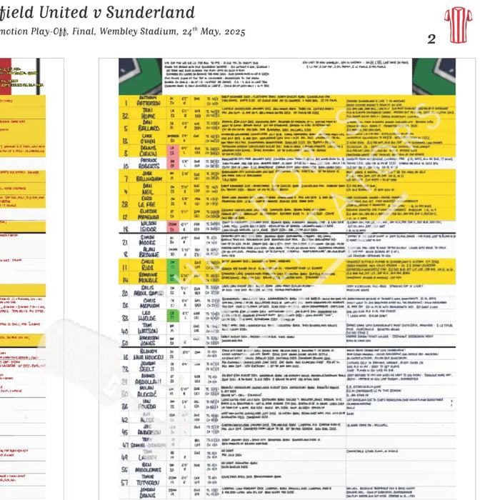FOOTBALL Sheffield United v Sunderland. Championship Playoff Final. Wembley Stadium. 24 May 2025. Daniel Mann. Picture