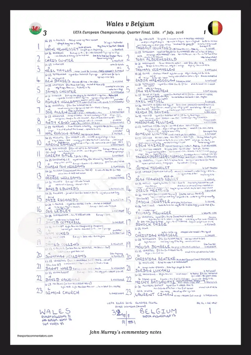 FOOTBALL Wales v Belgium UEFA European Championship Quarter Final Stade Pierre Mauroy Lille. 1st July 2016. John