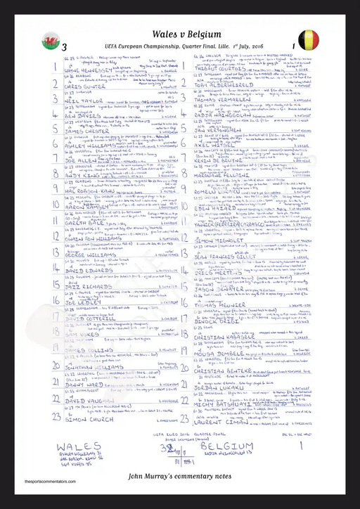 FOOTBALL Wales v Belgium UEFA European Championship Quarter Final Stade Pierre Mauroy Lille. 1st July 2016. John