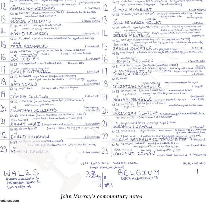FOOTBALL Wales v Belgium UEFA European Championship Quarter Final Stade Pierre Mauroy Lille. 1st July 2016. John