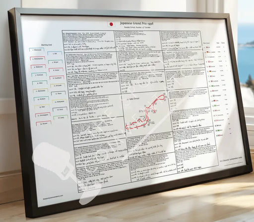 Formula 1 Japanese Grand Prix Suzuka 13 October 1996. Ben Edwards. Picture Frames