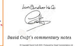 Formula 1 McLaren Special 75th Anniversary British Grand Prix Silverstone 6 July 2025. David Croft. Picture Frames