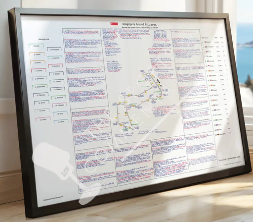 Formula 1 Singapore Grand Prix Marina Bay Street Circuit Marina Bay. 5 October 2025. David Croft. Picture Frames