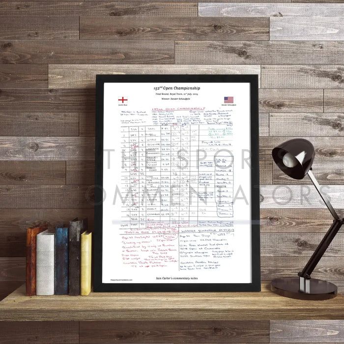 GOLF 152nd Open Championship Royal Troon Scotland 21 July 2024. Iain Carter Picture Frames