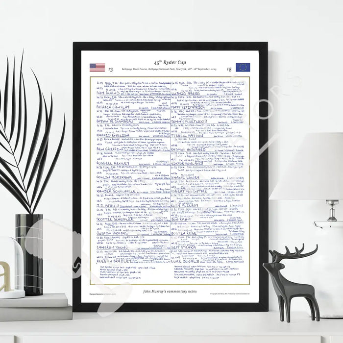 GOLF 45th Ryder Cup Bethpage Black Course Bethpage National Park New York 26- 28 September 2025. John Murray. Picture