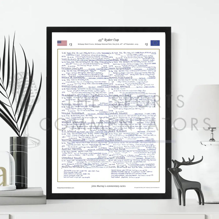 GOLF 45th Ryder Cup Bethpage Black Course Bethpage National Park New York 26- 28 September 2025. John Murray. Picture