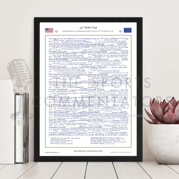 GOLF 45th Ryder Cup Bethpage Black Course Bethpage National Park New York 26- 28 September 2025. John Murray. Picture