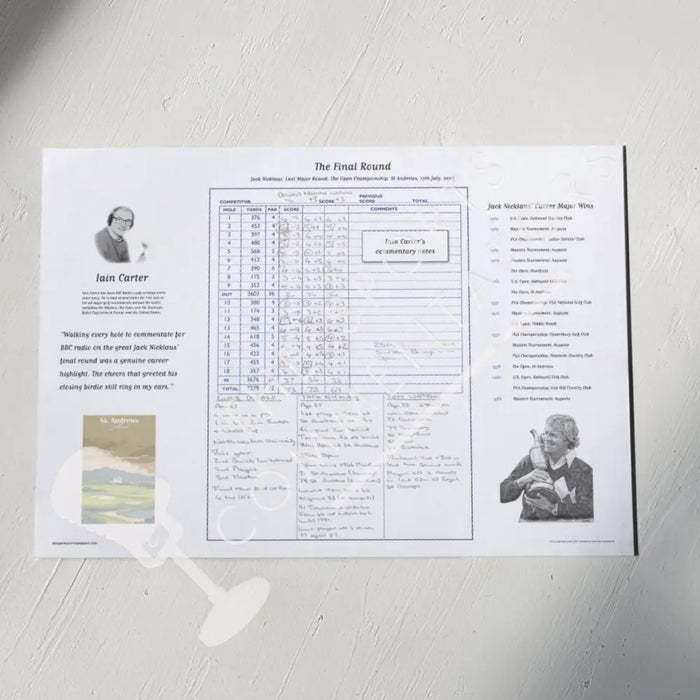 GOLF Jack Nicklaus’ Last Major Round. The Open Championship St Andrews 17 July 2005. Iain Carter A2 Print Only Picture