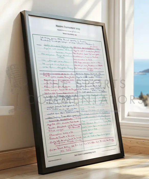 GOLF Rory McIlroy wins the Masters Tournament Augusta National Georgia 13 April 2025. Iain Carter Picture Frames