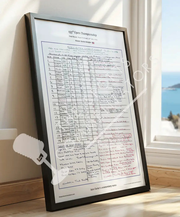 GOLF The Open Championship Royal Portrush 20 July 2025. Iain Carter. Picture Frames