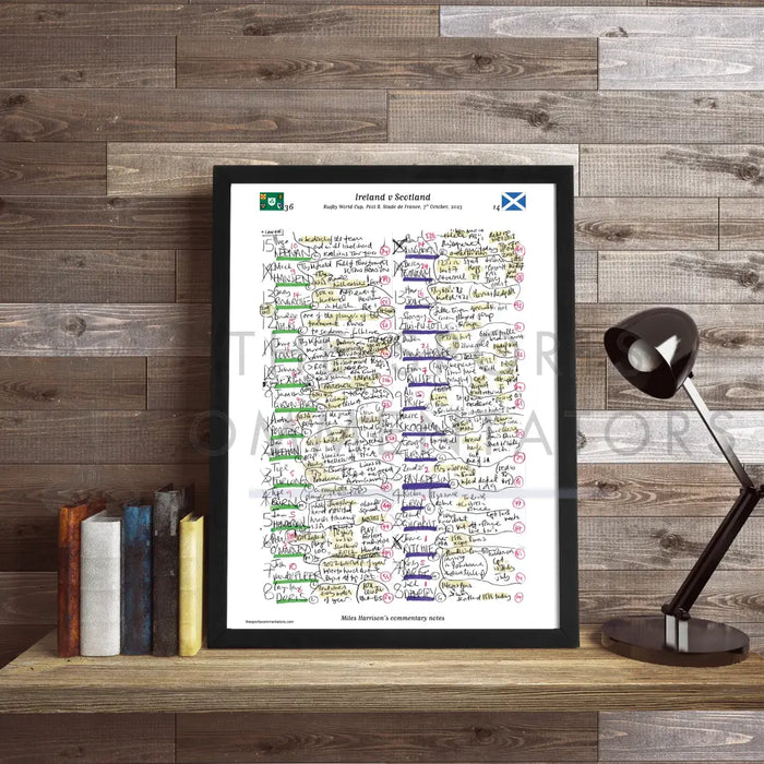 Ireland v Scotland Rugby World Cup Stade de France 7 October 2023. Miles Harrison Picture Frames
