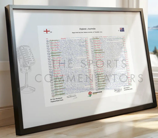 RUGBY UNION 2003 Champions Limited Edition. England v Australia Rugby World Cup Final Stadium Australia Sydney.