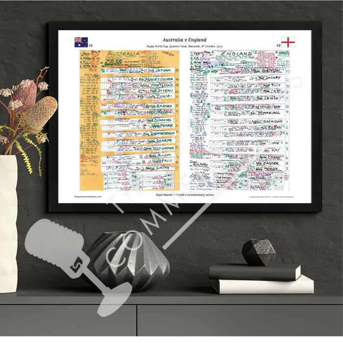 RUGBY UNION Australia v England Rugby World Cup Quarter Final Marseille. October 6 2007. Nigel Starmer-Smith. Picture