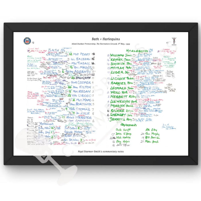 RUGBY UNION Bath v Harlequins Allied Dunbar Premiership The Recreation Ground Bath. May 8 1999. Nigel Starmer-Smith.