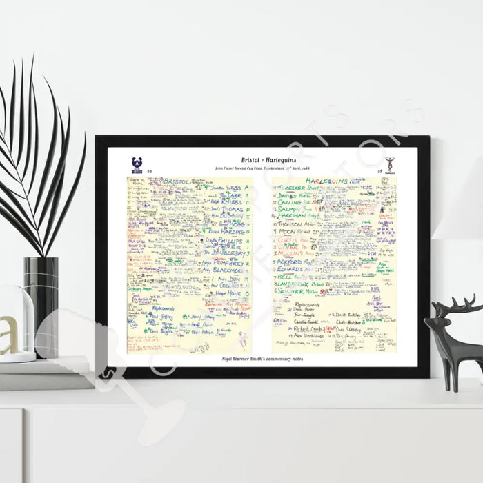 RUGBY UNION Bristol v Harlequins John Player Special Final Twickenham London. April 30 1988. Nigel Starmer-Smith.