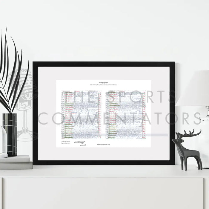 RUGBY UNION *Clive Woodward Signed Limited Edition* England v Australia Rugby World Cup Final Stadium Australia Sydney.