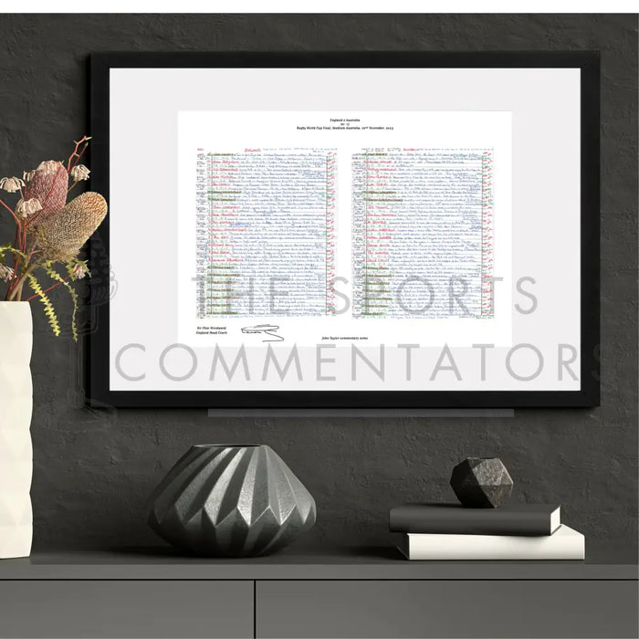 RUGBY UNION *Clive Woodward Signed Limited Edition* England v Australia Rugby World Cup Final Stadium Australia Sydney.