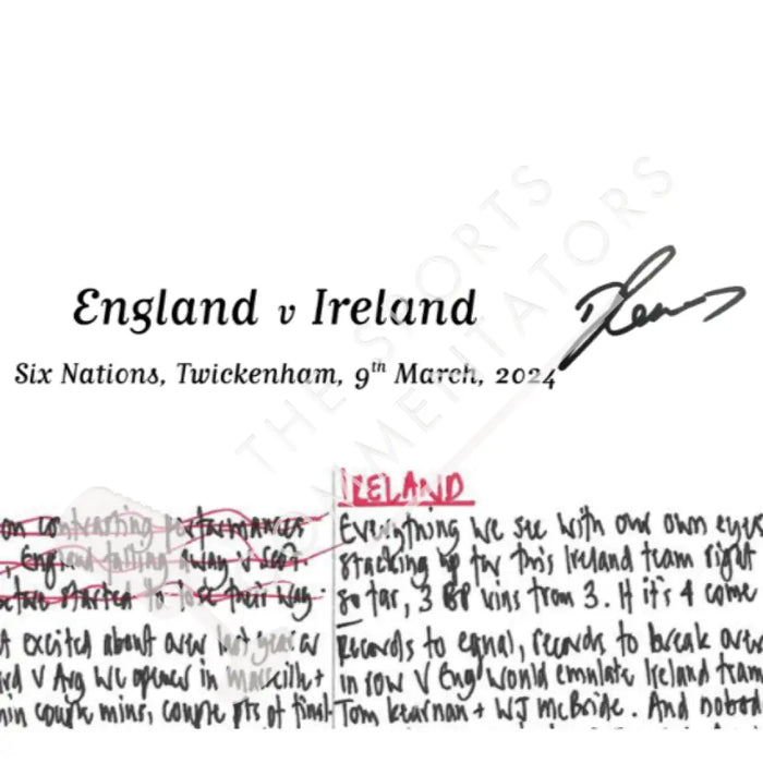 RUGBY UNION *Danny Care 100 Cap Limited Edition* England v Ireland Six Nations Twickenham London. March 9 2024. Nick