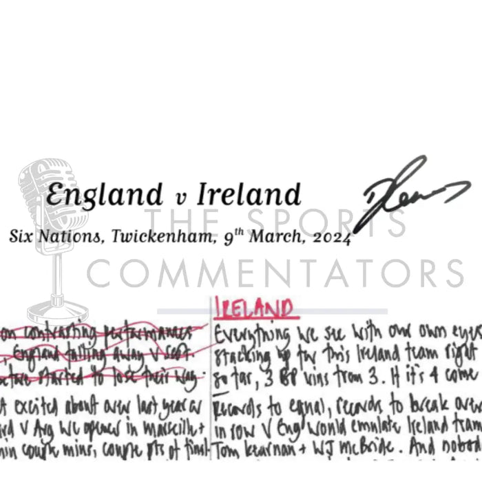 RUGBY UNION *Danny Care 100 Cap Limited Edition* England v Ireland Six Nations Twickenham London. March 9 2024. Nick