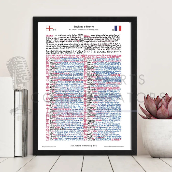 RUGBY UNION England v France Six Nations Twickenham 8 February 2025. Nick Mullins Picture Frames