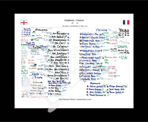 RUGBY UNION England v France Six Nations Twickenham London. April 7 2001. Nigel Starmer-Smith.