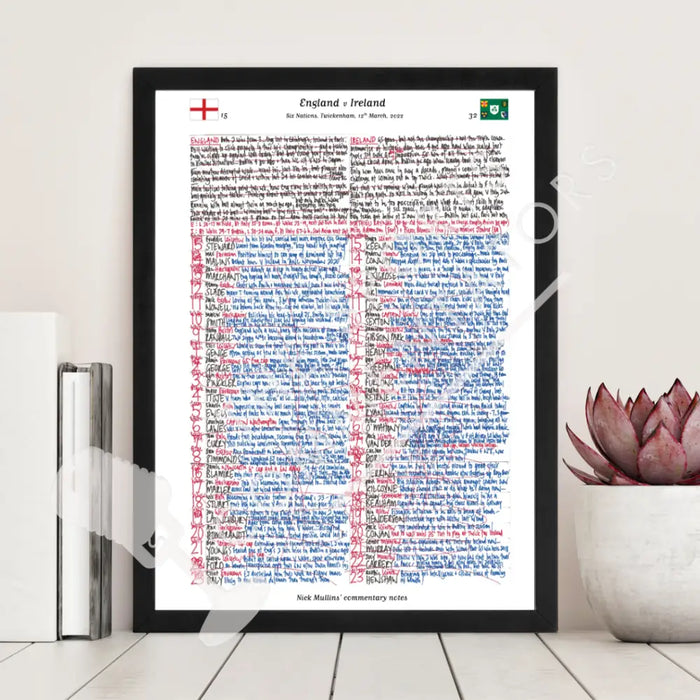 RUGBY UNION England v Ireland Six Nations Twickenham London. March 12 2022. Nick Mullins.