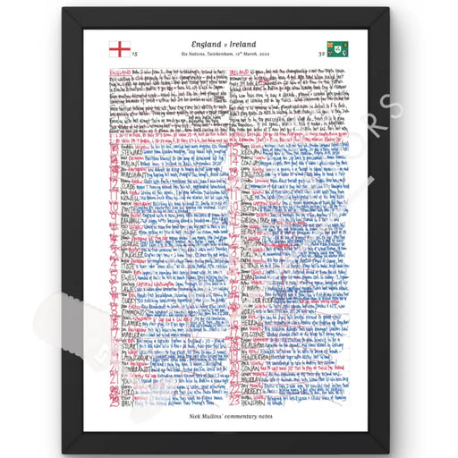 RUGBY UNION England v Ireland Six Nations Twickenham London. March 12 2022. Nick Mullins.