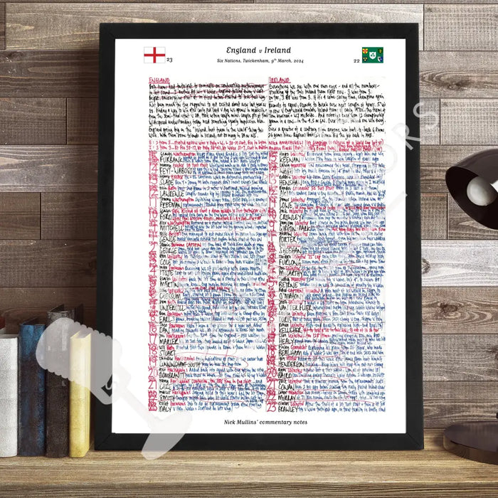 RUGBY UNION England v Ireland Six Nations Twickenham London. March 9 2024. Nick Mullins.