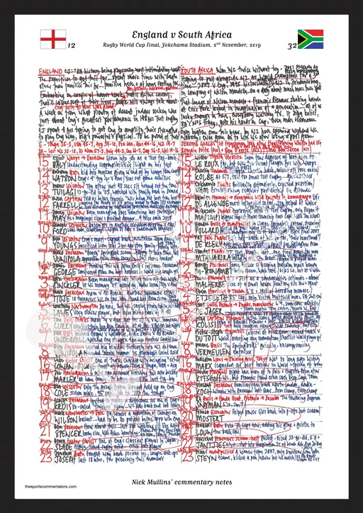 RUGBY UNION England v South Africa Rugby World Cup Final International Stadium Yokohama Japan. November 2 2019. Nick