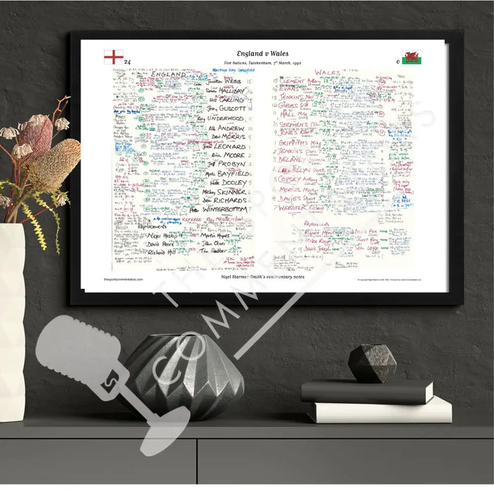 RUGBY UNION England v Wales Five Nations Twickenham London. March 7 1992. Nigel Starmer-Smith.