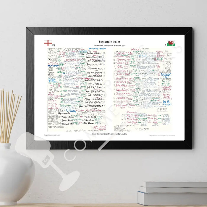 RUGBY UNION England v Wales Five Nations Twickenham London. March 7 1992. Nigel Starmer-Smith.