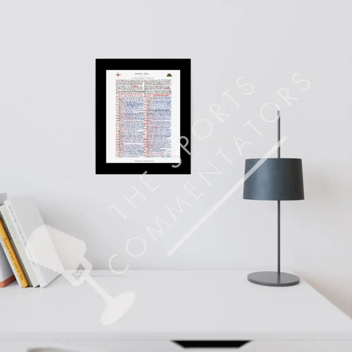 RUGBY UNION England v Wales Six Nations Twickenham London. February 10 2018. Nick Mullins. A3 Framed Print