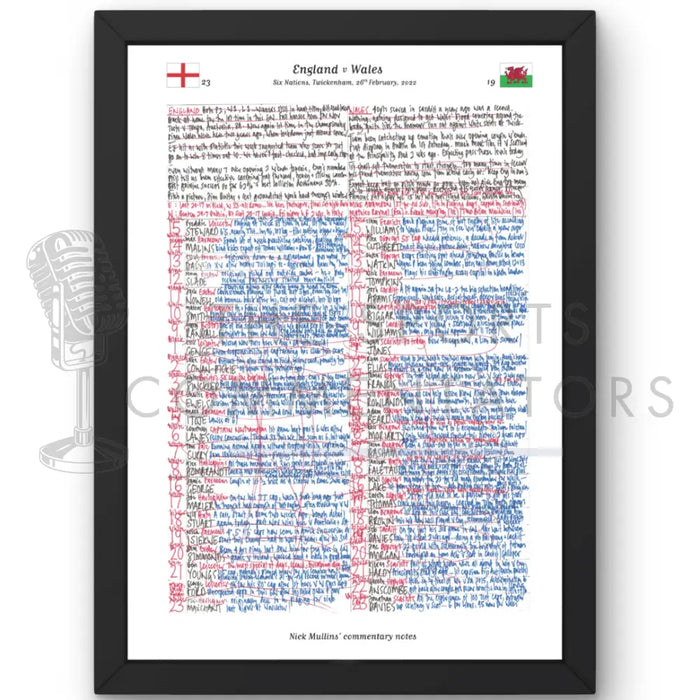 RUGBY UNION England v Wales Six Nations Twickenham London. February 26 2022. Nick Mullins.