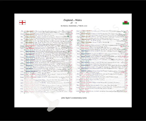 RUGBY UNION England v Wales Six Nations Twickenham London. March 4 2000. John Taylor.