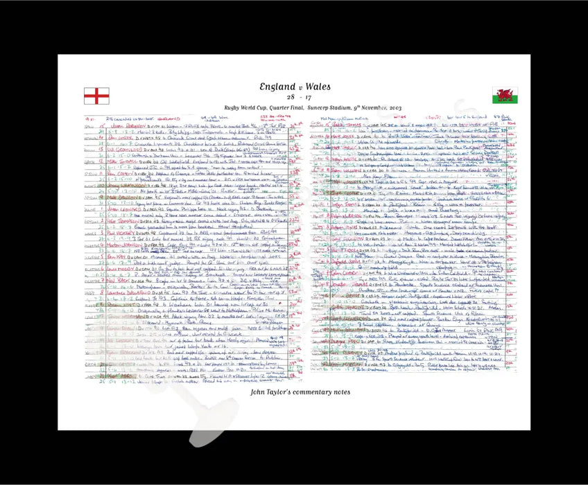 RUGBY UNION England v Wales Rugby World Cup Quarter Final Suncorp Stadium Brisbane November 9 2003. John Taylor.