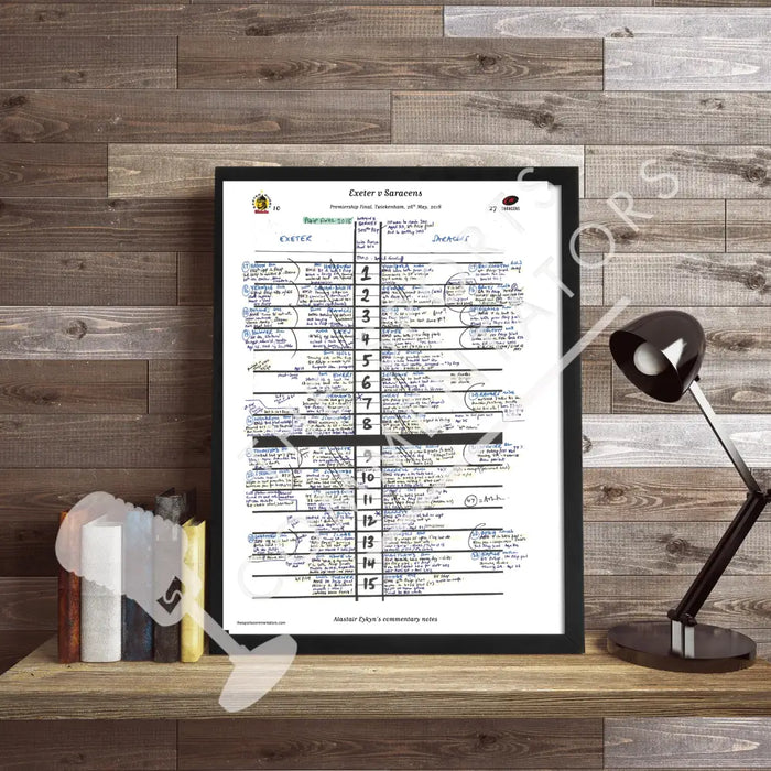 RUGBY UNION Exeter v Saracens Premiership Final Twickenham London. 26 May 2018. Alastair Eykyn. Picture Frames