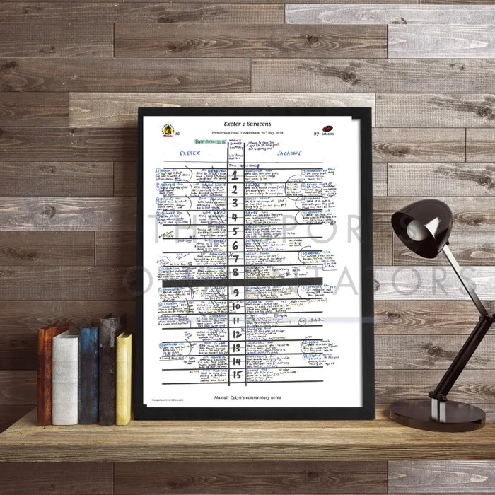 RUGBY UNION Exeter v Saracens Premiership Final Twickenham London. 26 May 2018. Alastair Eykyn. Picture Frames