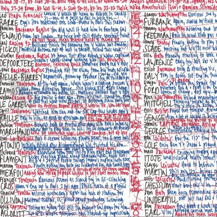 RUGBY UNION France v England Six Nations Groupama Stadium Lyon. March 16 2024. Nick Mullins.