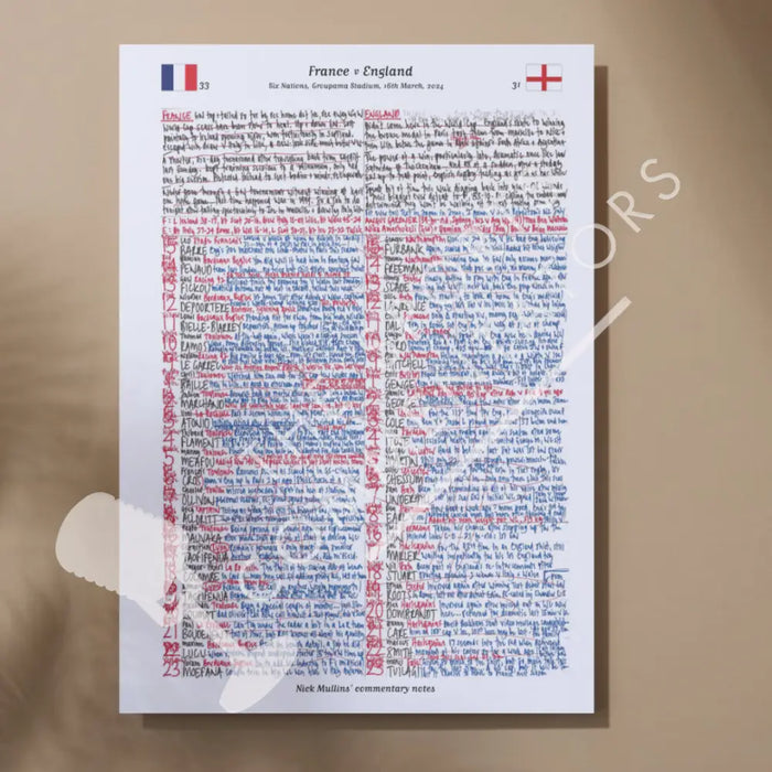 RUGBY UNION France v England Six Nations Groupama Stadium Lyon. March 16 2024. Nick Mullins.