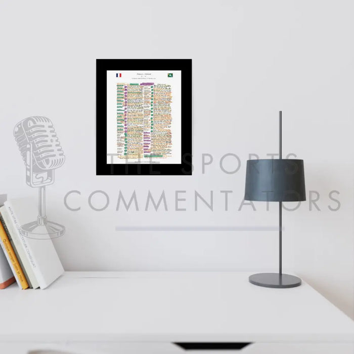 RUGBY UNION France v Ireland Six Nations Stade de France Paris. Febuary 12 2022. Mark Robson. A3 Framed Print