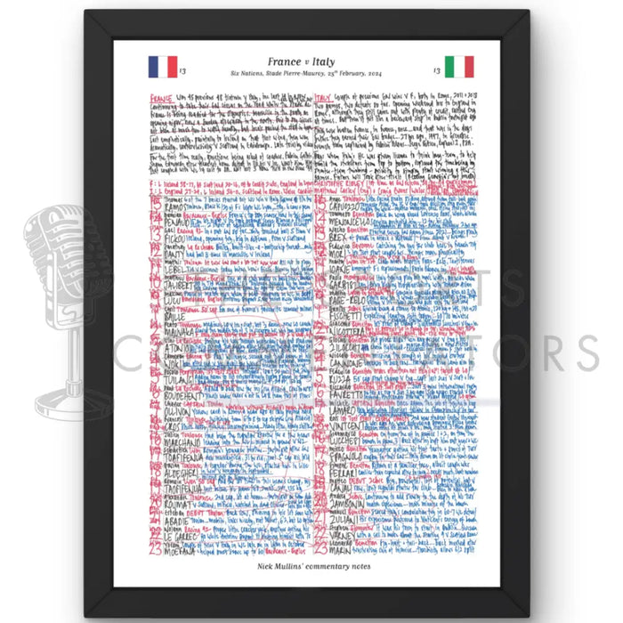 RUGBY UNION France v Italy Six Nations Decathlon Arena Lille. February 25 2024. Nick Mullins.